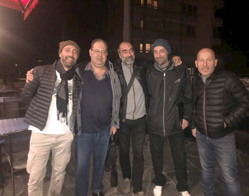La «squadra» del Comitato al completo: Aldo Sciamanna, Ermanno Blättler, Ferruccio Noto, Davide Perini e Giuseppe Lanini, membro della Commissione centrale della Sottofederazione