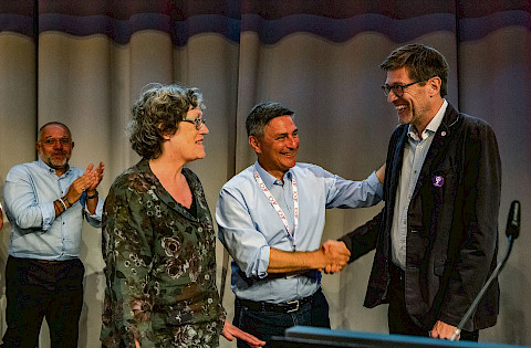 Wahl von Christian Fankhauser als Vizepr&auml;sident am Kongress 2019.