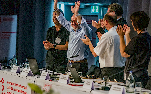 Verabschiedung von Vizepräsident Manuel Avallone am Kongress 2019.