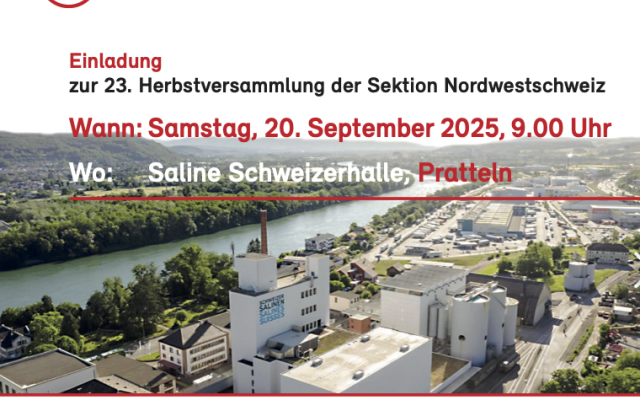 23.	Herbstversammlung der Sektion Nordwestschweiz