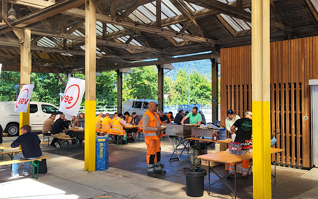 BBQ der Sektion AS Mitte mit Unterstützung der Sektion Nordwestschweiz